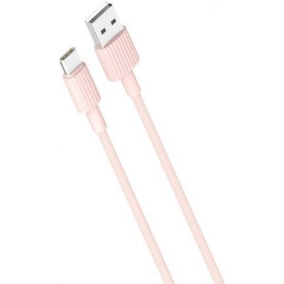 XO NB156 USB - USB-C, 2,4A, 1m, růžový – Zboží Živě