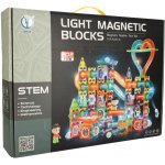 KIK KX5144_1 Magnetická kuličková dráha svítící 202 ks – Zboží Živě