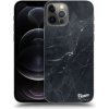 Pouzdro a kryt na mobilní telefon Apple Pouzdro Picasee ULTIMATE CASE MagSafe Apple iPhone 12 Pro - Black marble