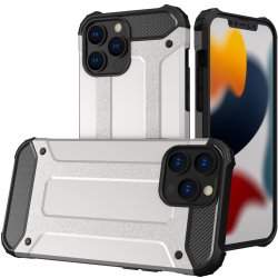 Pouzdro Efecto Hybrid Armor Case Tough Rugged Cover iPhone 13 Pro stříbrný