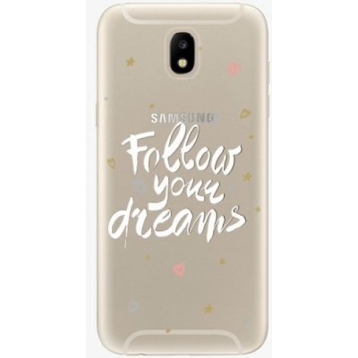 Pouzdro iSaprio Follow Your Dreams Samsung Galaxy J5 2017 bílé