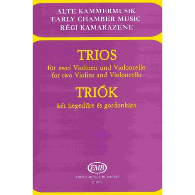 TRIOS for two Violins and Violoncello / partitura + party – Zbozi.Blesk.cz