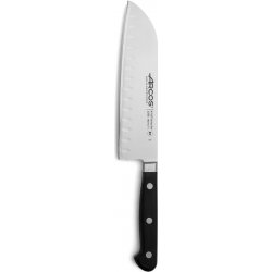 Arcos Nůž Santoku s ostřím Granton řada ÓPERA Černá L 303mm