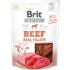 Pamlsek pro psa Snack BRIT Jerky Beef and chicken Fillets 80 g