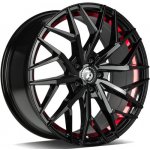 Seventy9 Sv-C 7,5x17 5x112 ET40 gloss black red inner lip | Zboží Auto