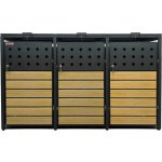 Scorpion Přístřešek na popelnice D01GW3Z antracit hnědý – Zboží Mobilmania