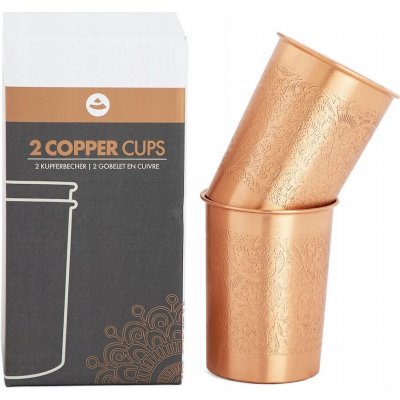Bodhi Yoga Bodhi měděný hrnek Ornaments 2 x 250 ml – Sleviste.cz