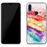 Pouzdro mmCase Gelové Xiaomi Redmi Note 7 - barevné peří – Zboží Mobilmania