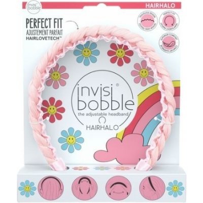 invisibobble® HAIRHALO Retro Dreamin‘ Eat, Pink, and be Merry – Zboží Dáma
