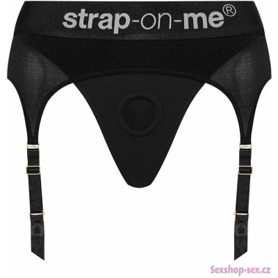 Strap-on-me Univerzální postroj Rebel podvazkový pás s tangy XL – Zboží Dáma