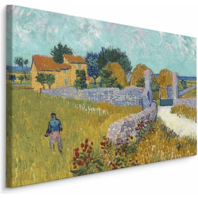 MyBestHome BOX Plátno Vincent Van Gogh "Farma V Provence" Reprodukce Varianta: 100x70 – Zbozi.Blesk.cz