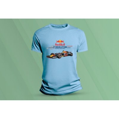 Sandratex dětské bavlněné tričko Red Bull racing F1 nebesky modrá – Zboží Dáma