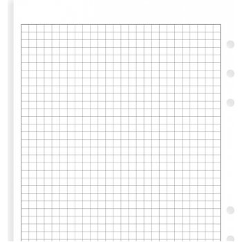 Filofax poznámkový papír čtverečkovaný náplň A5 k diářům 25 listů