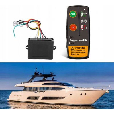 BEZDRÁTOVÉ DÁLKOVÉ OVLÁDÁNÍ NAVIJÁKU UNIVERZÁLNÍ SPÍNAČ 12V ATV SUV – Zboží Mobilmania