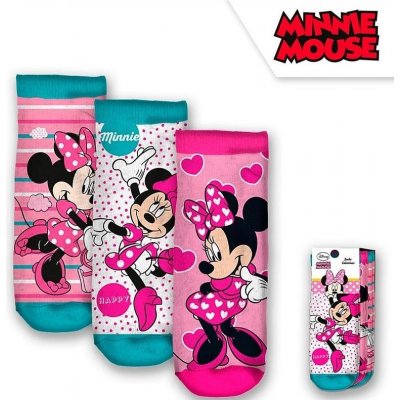 Disney 3 pack Růžovo šedé ponožky s Minnie – Zbozi.Blesk.cz