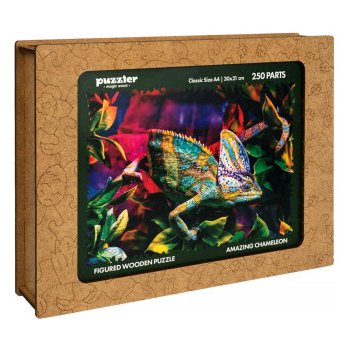 Puzzler Dřevěné Úžasný chameleon 250 dílků