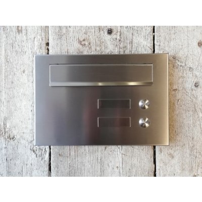 Poštovní schránka pro zazdění nastavitelná 30-50 cm - NEREZ, 2x zvonek, 2x jmenovka – Hledejceny.cz