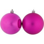 DECOLED Plastové koule prům. 6 cm růžové 12× lesklá 12× matná – Zboží Mobilmania