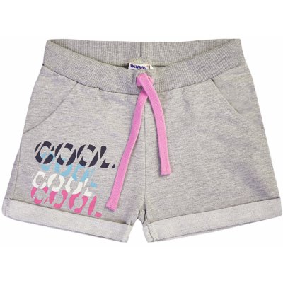 dívčí kraťasy winkiki WTG světle šedý melír – Sleviste.cz