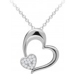 Preciosa Romantický stříbrný tender heart s kubickou zirkonií Preciosa 5334 00 – Sleviste.cz