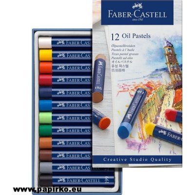 Faber-Castell Olejové pastely 12 barev – Zboží Mobilmania