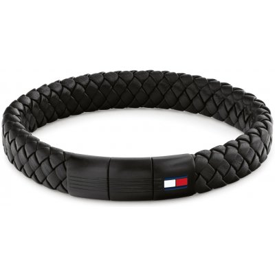Tommy Hilfiger Pletený kožený náramek s ocelovým zapínáním 2790662 – Sleviste.cz