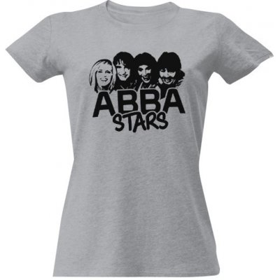 Tričko s potiskem ABBA dámské Bílá – Zboží Dáma