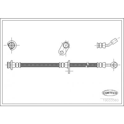 CORTECO Brzdová hadice 19033560 – Hledejceny.cz