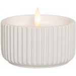 Finnlumor LED vosková svíčka s 3D plamenem, Ø 10 cm, bílá bílý – Hledejceny.cz