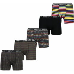 Lee Cooper pánské boxerky 5 pack černá