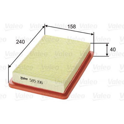 Vzduchový filtr VALEO 585196 – Hledejceny.cz