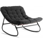 JAKS Houpací křeslo černé látka Aurora – Zboží Mobilmania