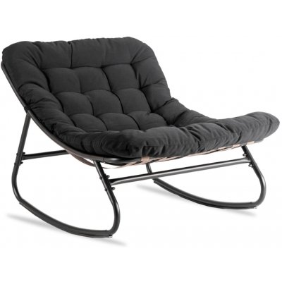 JAKS Houpací křeslo černé látka Aurora – Zboží Mobilmania