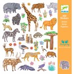 Djeco samolepky africká zvířata – Zboží Dáma