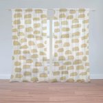 Záclony Zlaté tahy štětcem: 2 ks - 150x250 cm - Sablio – Hledejceny.cz
