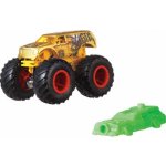 Mattel Hot Wheels Auto Monster Trucks Kaskadérské kousky set s vrakem kov – Zboží Dáma