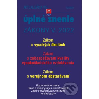 Aktualizácia V/3 / 2022 - štátna služba, inf. technológie verejnej správy - Poradca s.r.o. – Hledejceny.cz