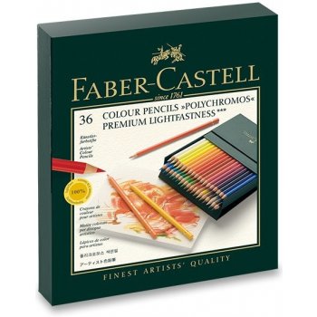 Faber-Castell 110036 Polychromos plechová krabička 36 ks