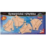 Bigjigs Rail Spojená symetrická výhybka 2ks – Zbozi.Blesk.cz