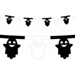 GODAN Girlanda duchové bíločerná Halloween Ghost 360 cm – Hledejceny.cz