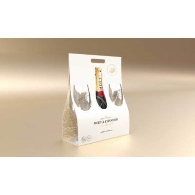 Moët & Chandon Brut Impérial 12% 0,75 l 2 číre sklenice)