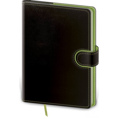 Helma 365 Tečkovaný zápisník Flip A5 černozelený čtverečkovaný – Zbozi.Blesk.cz