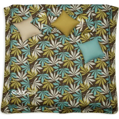 SCANquilt přehoz na postel KLASIK canabis hnědozelinkavá 135 x 250 cm – Zboží Dáma