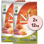 N&D Pumpkin Dog Adult Medium & Maxi Grain Free Boar & Apple 2 x 12 kg – Hledejceny.cz