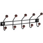Walteco 8518 5 háčků černá / hnědé dřevo – Hledejceny.cz
