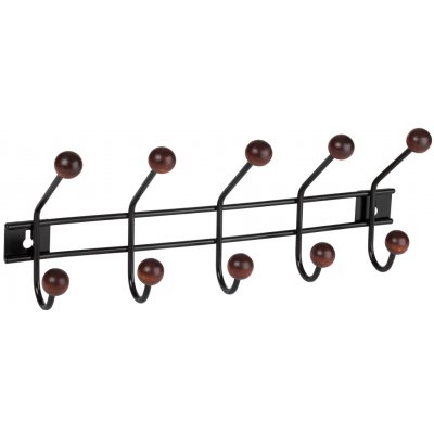 Walteco 8518 5 háčků černá / hnědé dřevo – Hledejceny.cz