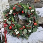 Balkonika Vánoční věnec na dveře elegán II 30 cm – Hledejceny.cz