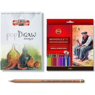 Koh-i-noor Sada pastelek Mondeluz 3714, bloku a blenderovací tužky – Zbozi.Blesk.cz