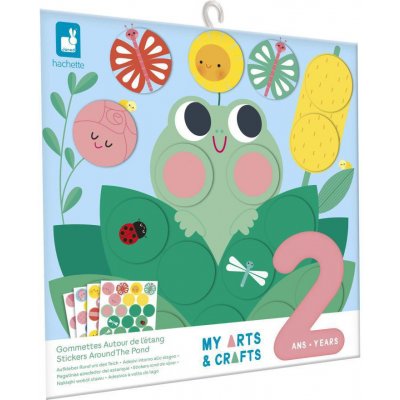 Janod kreativní sada My Arts & Crafts kulaté samolepky – Zboží Mobilmania