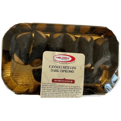 Naldoni Dolciaria Cannoli Siciliani tmavé s krémem espresso 200 g – Sleviste.cz